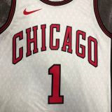 Men's Derrick·Rose White Team Jersey - City Edition