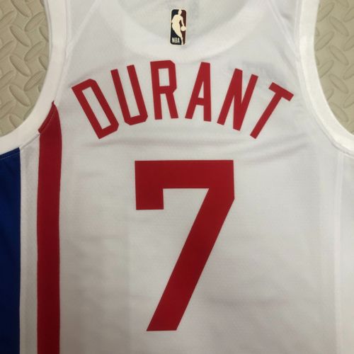 Men's Kevin Durant White Retro Team Jersey