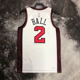 Men's Lonzo Ball White Team Jersey - City Edition