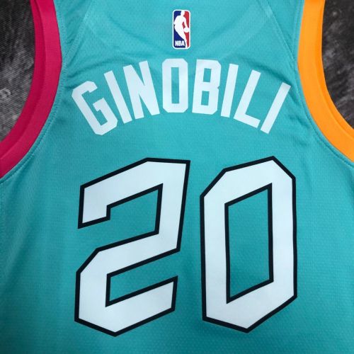 Men's Manu Ginóbili Blue Team Jersey - City Edition