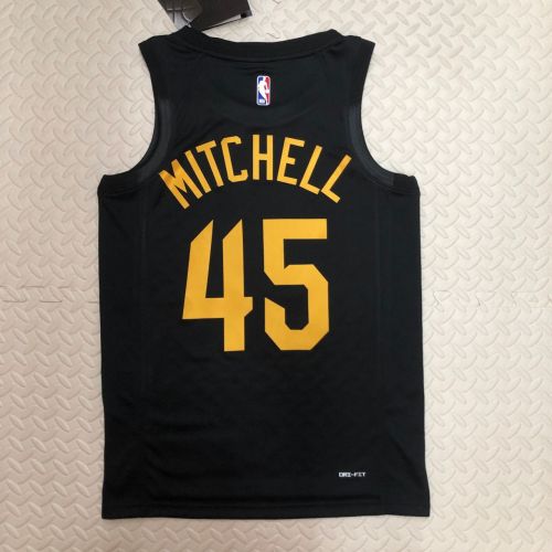 Men's Donovan Mitchell Black Team Jersey - Statement Edition