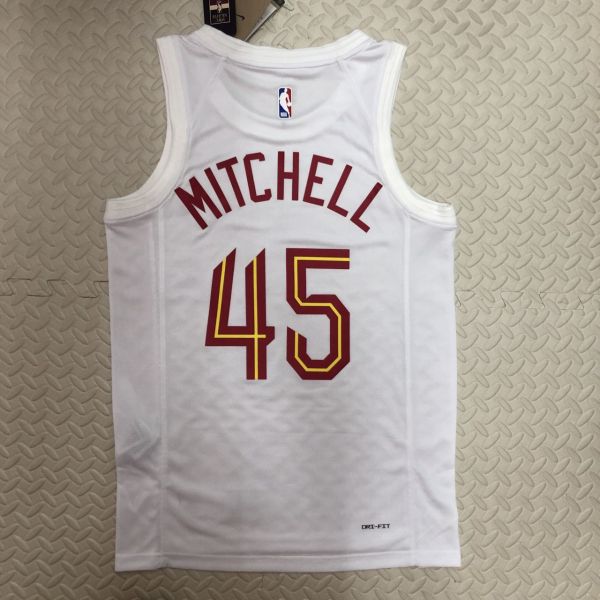 Men's Donovan Mitchell White Home Team Jersey