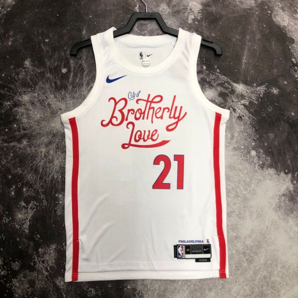 Men's Joel Embiid White Team Jersey - City Edition