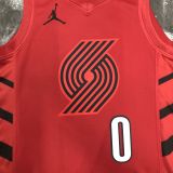 Men's Damian Lillard Red Team Jersey - Statement Edition
