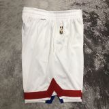 Men's White Retro Team Shorts