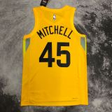 Men's Donovan Mitchell Yellow Away Team Jersey