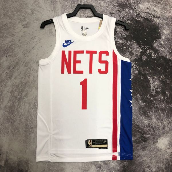 Men's Mikal Bridges White Retro Team Jersey