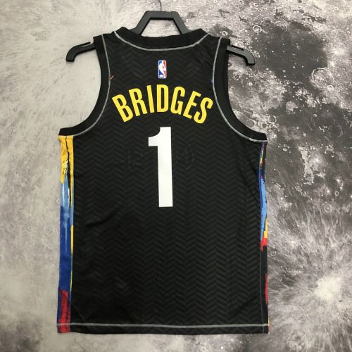 Men's Mikal Bridges Black Team Jersey
