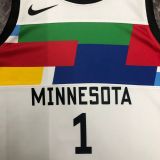 Men's Anthony Edwards White Team Jersey - City Edition