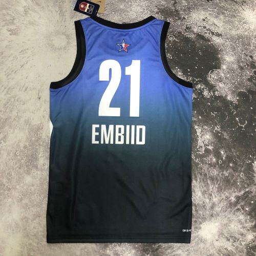Men's Joel Embiid All-Star Blue Team Jersey