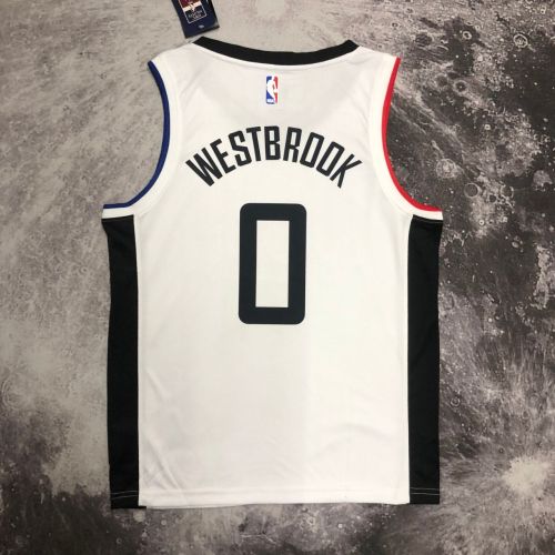 Men's Russell Westbrook White Team Jersey