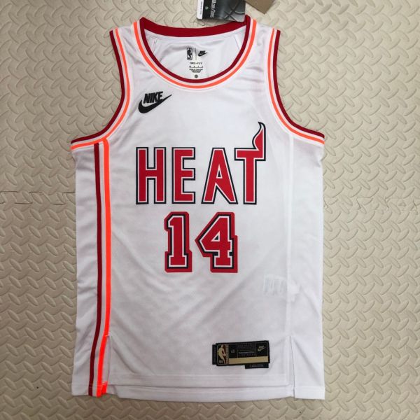Men's Tyler Herro White Retro Team Jersey