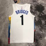 Men's Mikal Bridges White Team Jersey - City Edition