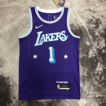 Men's D'Angelo Russell Purple Team Jersey - City Edition