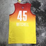 Men's Donovan Mitchell All-Star Yellow Team Jersey
