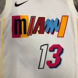 Men's Bam Adebayo White Team Jersey - City Edition