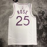Men's Derrick Rose White Team Jersey