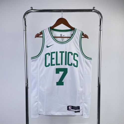 Men's Jaylen Brown White Team Jersey