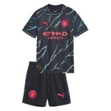 Kids Manchester City 23/24 Third Jersey and Short Kit