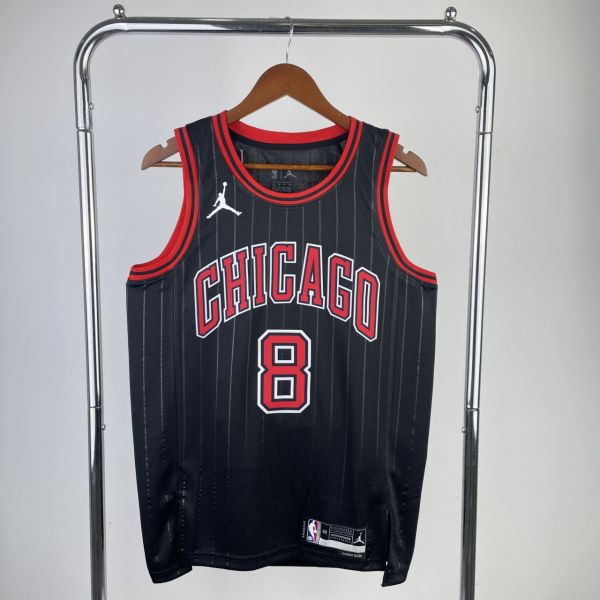 Men's Zach LaVine Black Team Jersey - Statement Edition
