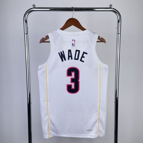 Men's Dwyane Wade White Team Jersey - City Edition