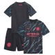 Kids Manchester City 23/24 Third Jersey and Short Kit