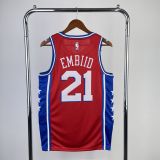 Men's Joel Embiid Red Team Jersey - Statement Edition