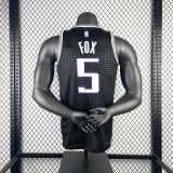 Men's De’Aaron Fox Black Team Jersey - Statement Edition
