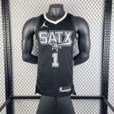 Men's Victor Wembanyama Black Team Jersey - Statement Edition