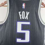 Men's De’Aaron Fox Black Team Jersey - Statement Edition