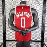 Men's Russell Westbrook Red Away Team Jersey