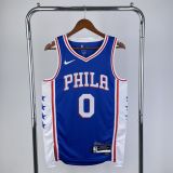 Men's Tyrese Maxey Blue Team Jersey
