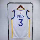 Men's Jordan Poole White Team Jersey