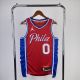 Men's Tyrese Maxey Red Team Jersey - Statement Edition
