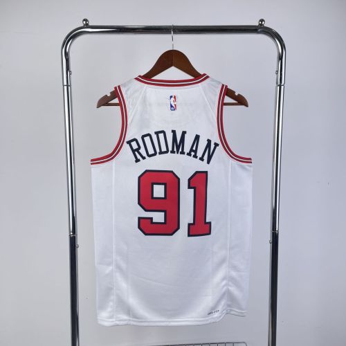 Men's Dennis Rodman White Team Jersey