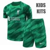 Kids Liverpool 23/24 Goalkeeper Jersey and Short Kit