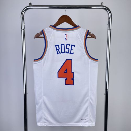 Men's Derrick Rose White Team Jersey