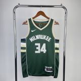 Men's Giannis Antetokounmpo Green Team Jersey