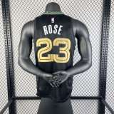 Men's Derrick Rose Black Team Jersey - City Edition