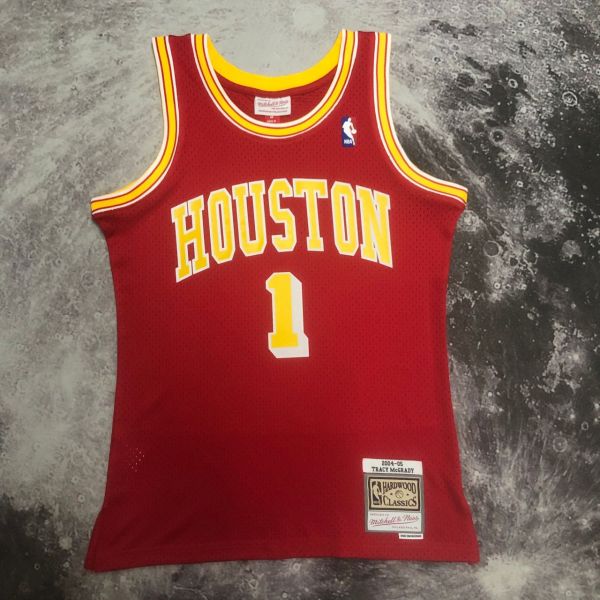 Men's M&N 2004/05 Tracy Mcgrady Red Retro Jersey