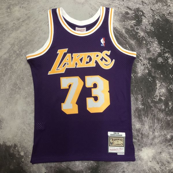 Men's M&N 98/99 Dennis Rodman Purple Retro Jersey
