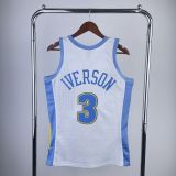 Men's M&N 2006/2007 Allen Iverson White Retro Jersey