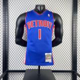 Men's M&N 2008/09 Allen Iverson Blue Retro Jersey