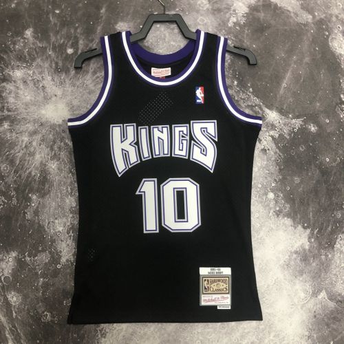 Men's M&N 2001 Mike Bibby Black Retro Jersey