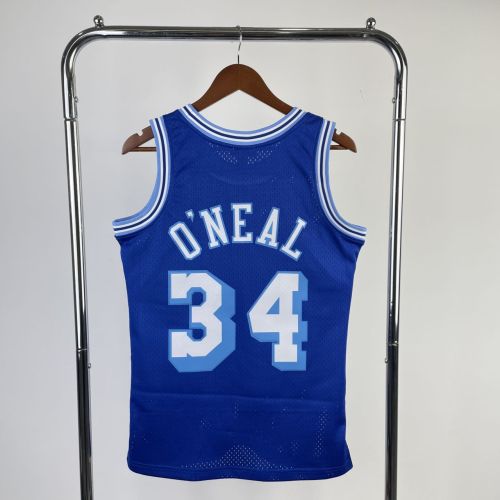 Men's M&N 1996/97 Shaquille O'Neal Blue Retro Jersey