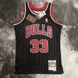 Men's M&N 1996 Scottie Pippen Black Retro Jersey