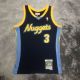 Men's M&N 2006/2007 Allen Iverson Blue Retro Jersey