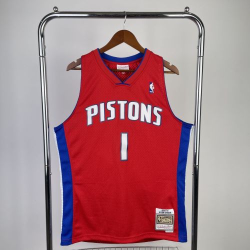 Men's M&N 2008/09 Allen Iverson Red Retro Jersey