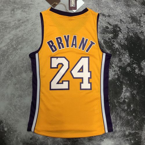 Men's M&N 08/09 Kobe Bryant Yellow Retro Jersey