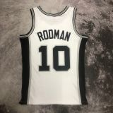 Men's M&N 1993/94 Dennis Rodman White Retro Jersey